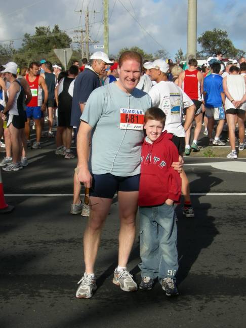 Martin and Daniel at the Starting Line